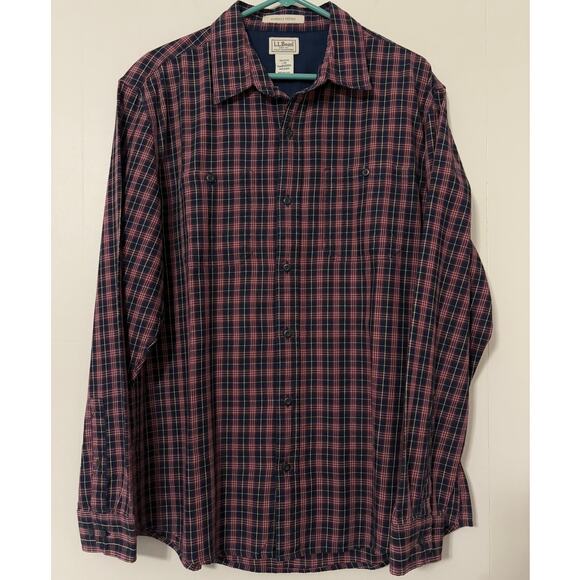 L.L. Bean Other - LL Bean Size Large Long Sleeve Plaid Button Up Shirt